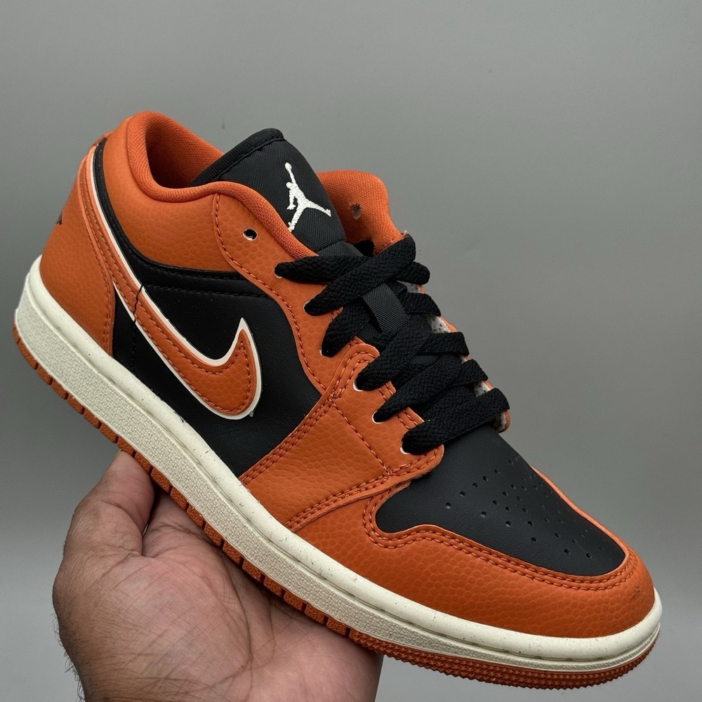 Nike Air Jordan 1 Low SE Women Size 5.5 Shoes Sport Spice Black DV1299-800